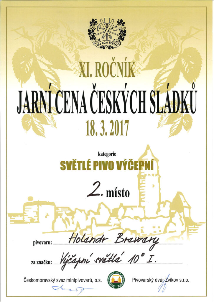 Získali jsme cenu Českých sládků 2017